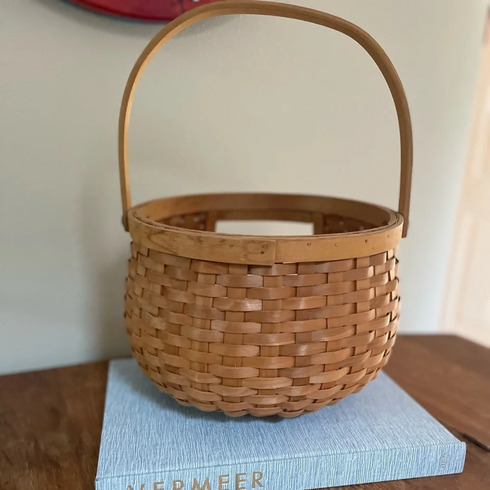 Vintage Better Home & Garden Bean Pot/Crockpot Carrying Basket –Viewing Basket